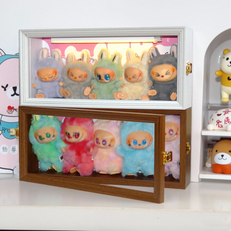 Bubble Mart Blind Box Storage Display Box Plush Doll DIY Figurine Led Atmosphere Light Hollow Photo Frame Bubble Mart Blind Box Storage Display Box Plush Doll DIY Figurine Led Atmosphere Light Hollow Photo Frame