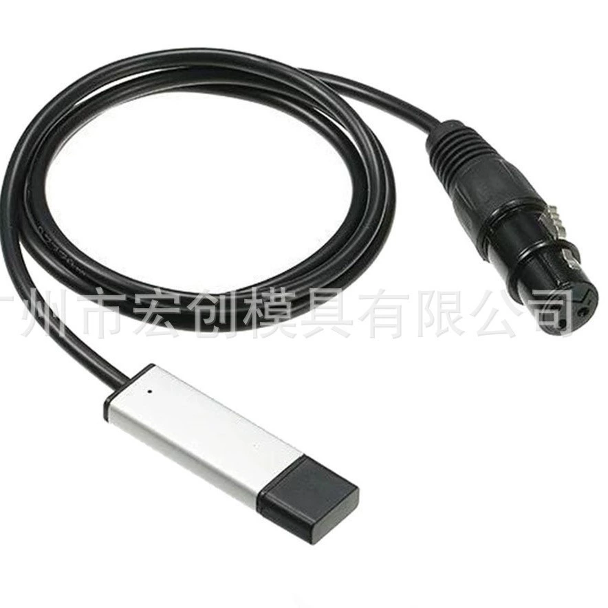 Линия управления DMX512 Линия конфигурации дым-машины сценического освещения uDMX Линия адаптера Q-light Freestyler