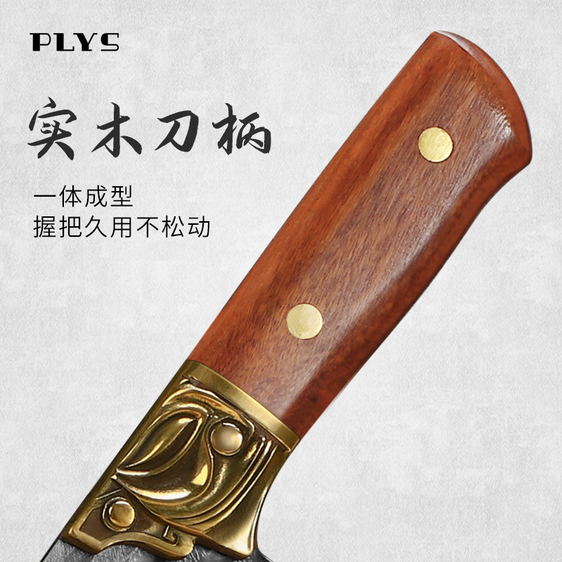 Longquan forjado hueso cuchillo de corte de hueso pesado hueso cuchillo de corte de hueso comercial espeso cuchillo de corte de hueso un agente de corte de hueso no