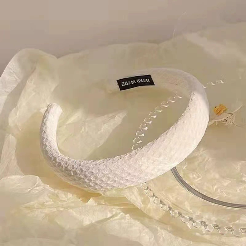 Уплотненная повязка на голову (в стиле Chanel) — фуксиевый бархат и варианты в клетку, аксессуар для душа с мягким шампунем