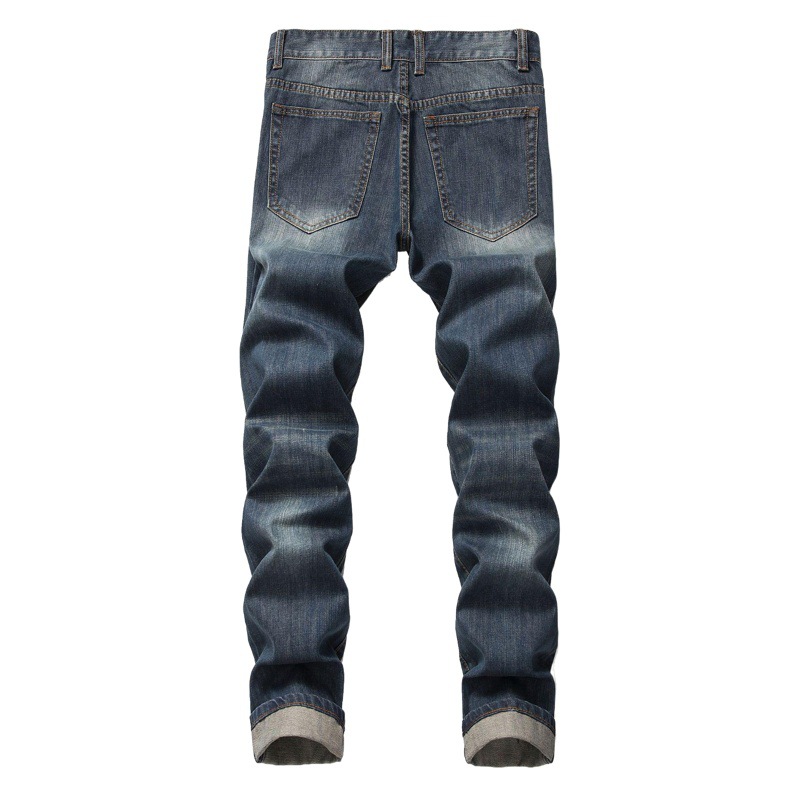Cross-Border hombres de los hombres de Amazon North American Shore slim fit straight-free jeans
