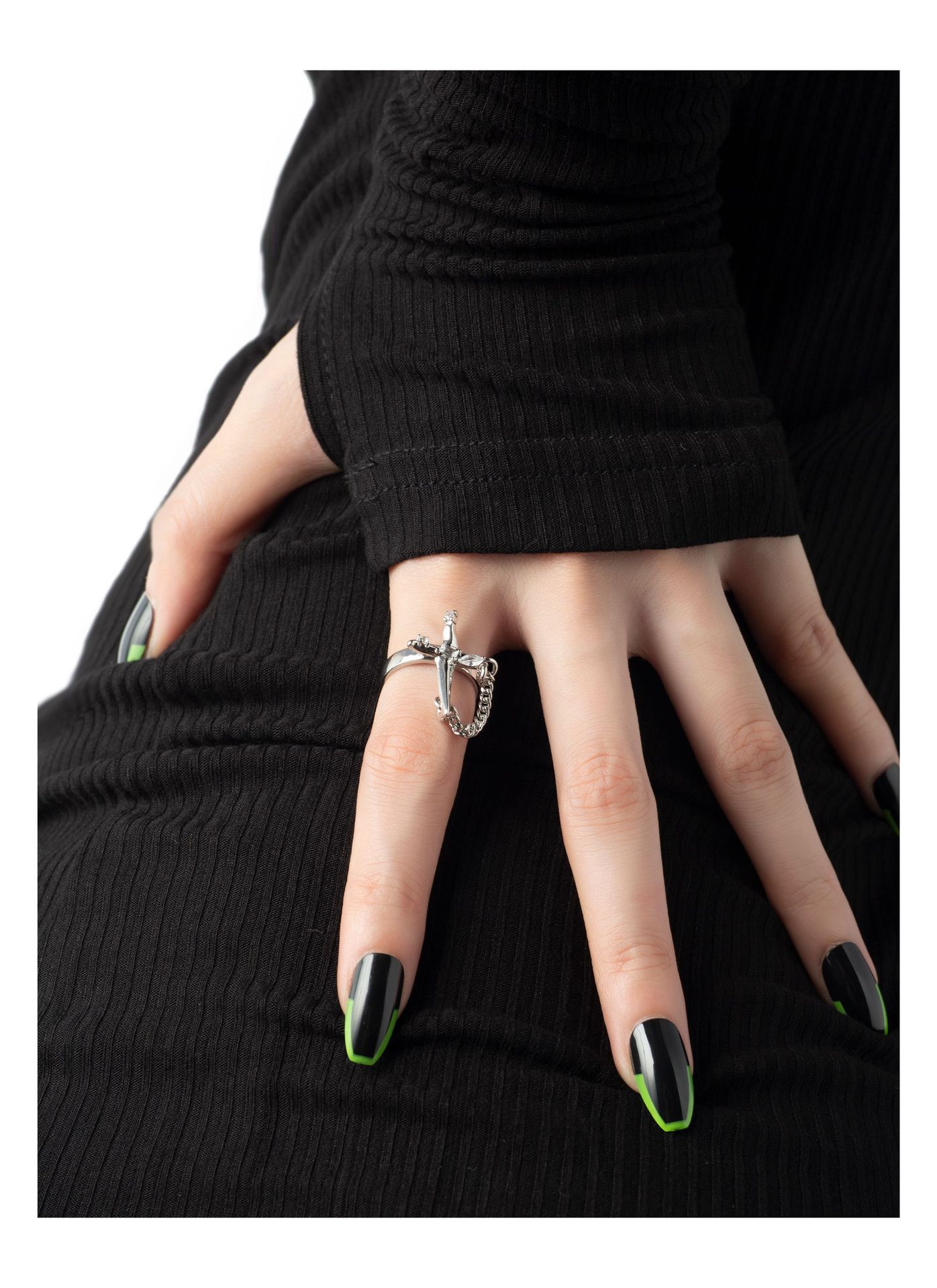 Retro Geometric Copper Plating Zircon Open Ring