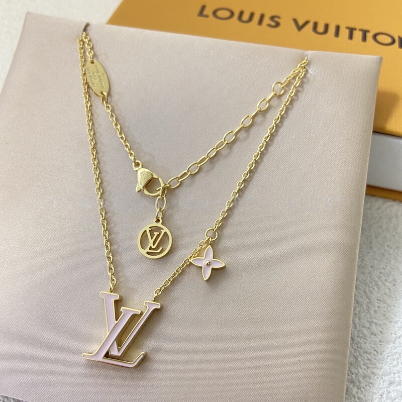 V-Gold Lu Family Full Diamond V Letter Necklace, Bracelet, Earrings Enamel Set, European and American Simple Multi-Flower Clavicle Chain Wholesale V-Gold Lu Family Full Diamond V Letter Necklace, Bracelet, Earrings Enamel Set, European and American Simple Multi-Flower Clavicle Chain Wholesale