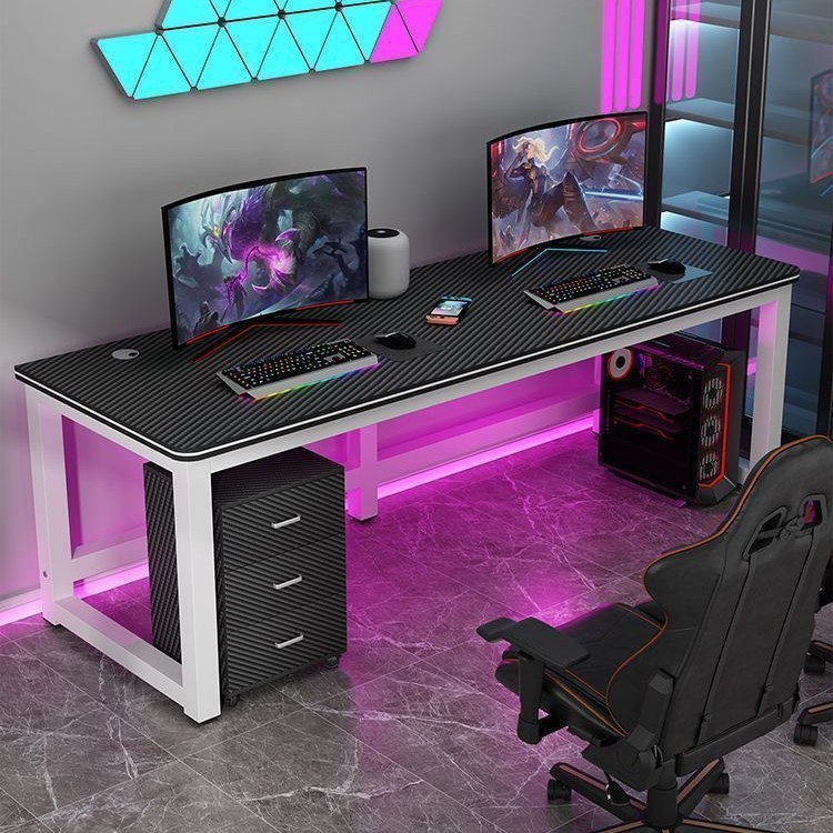 Children's Study Table Computer Table Carbon Fiber E-Sports Table Multi-Functional Desk Home Bedroom Double Game Table