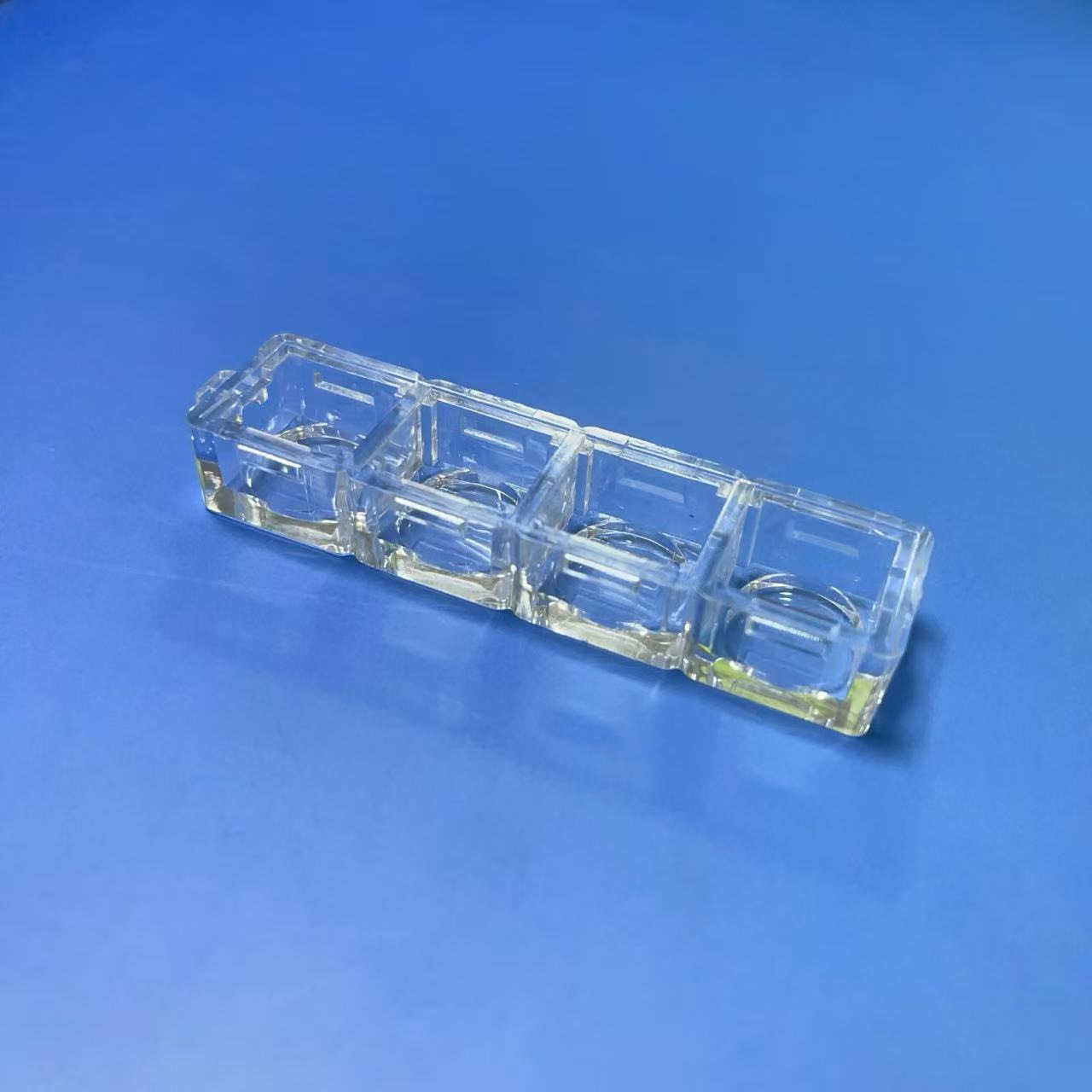 Four-button transparent bottom case (no shaft or chain)