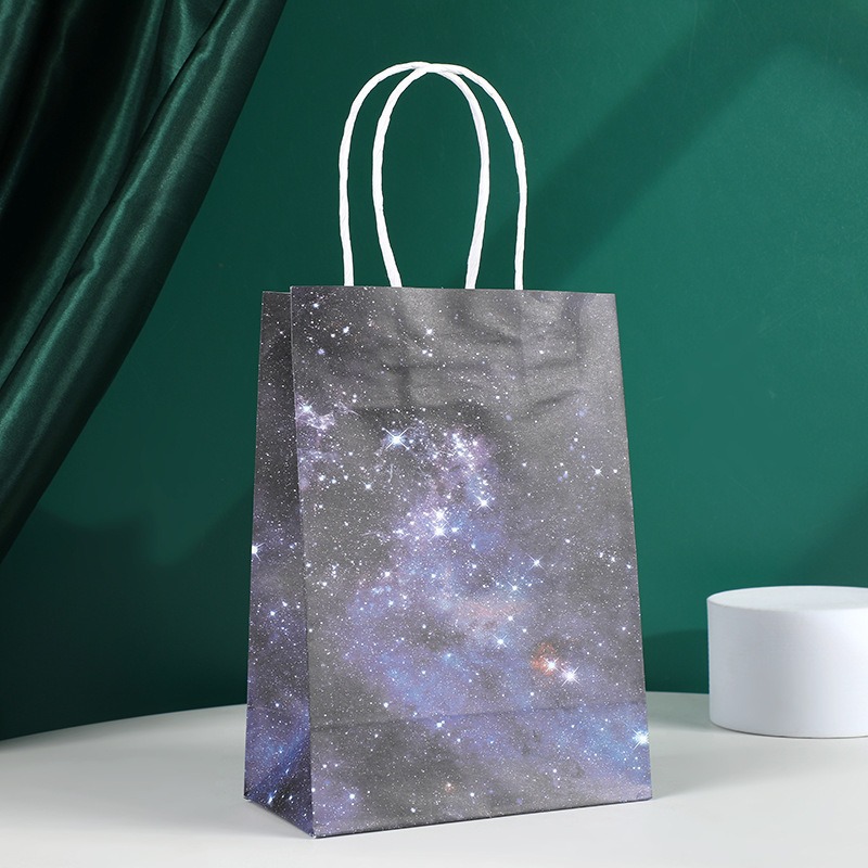Bolsas de regalo de cumpleaños, bolsas de cartón cartón, bolsas de embalaje para llevar, bolsas de embalaje de regalo de fiesta para niños, bolsas de mano