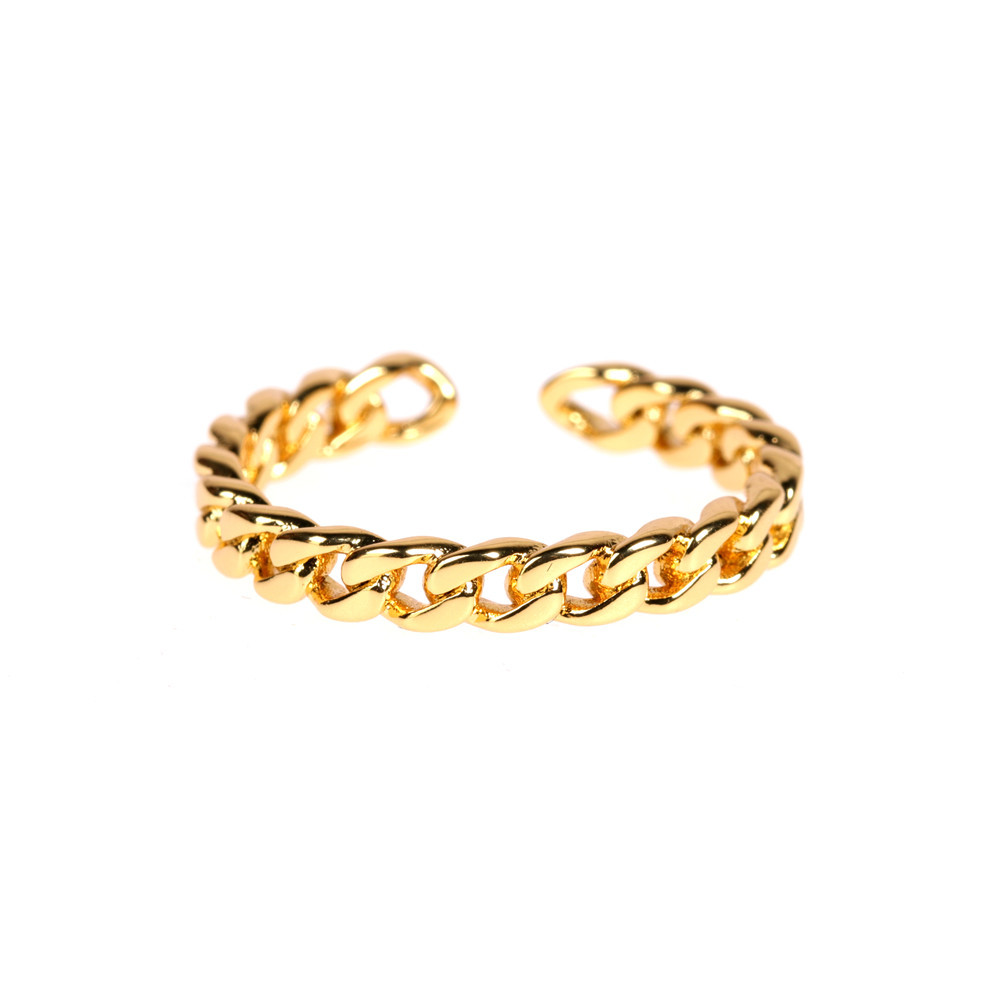 simple glossy metal open ring