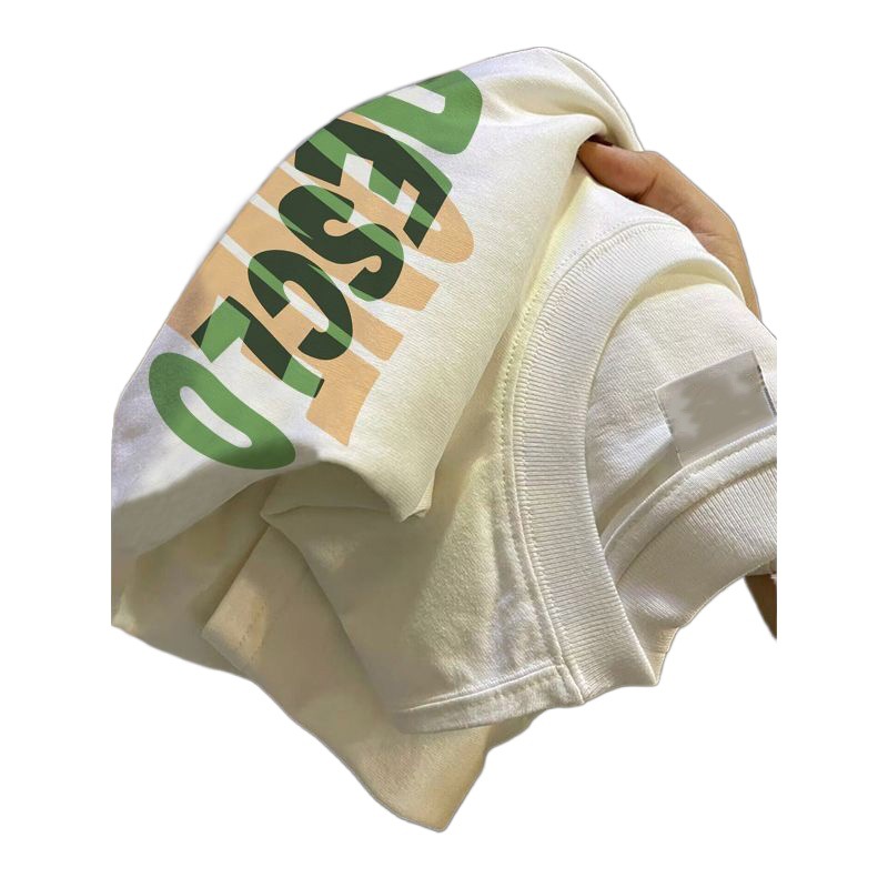 Verano nuevo nicho adelgazante popular estilo coreano ins moda tribu imprimir moda todo partido cuello redondo manga corta Camiseta para hombres