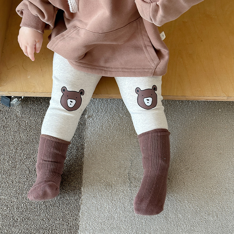 Sudadera con capucha de otoño para niños, estilo coreano, ropa infantil, ropa de otoño para bebés, tops de oso para niños y niñas, chaquetas para bebés y niños pequeños