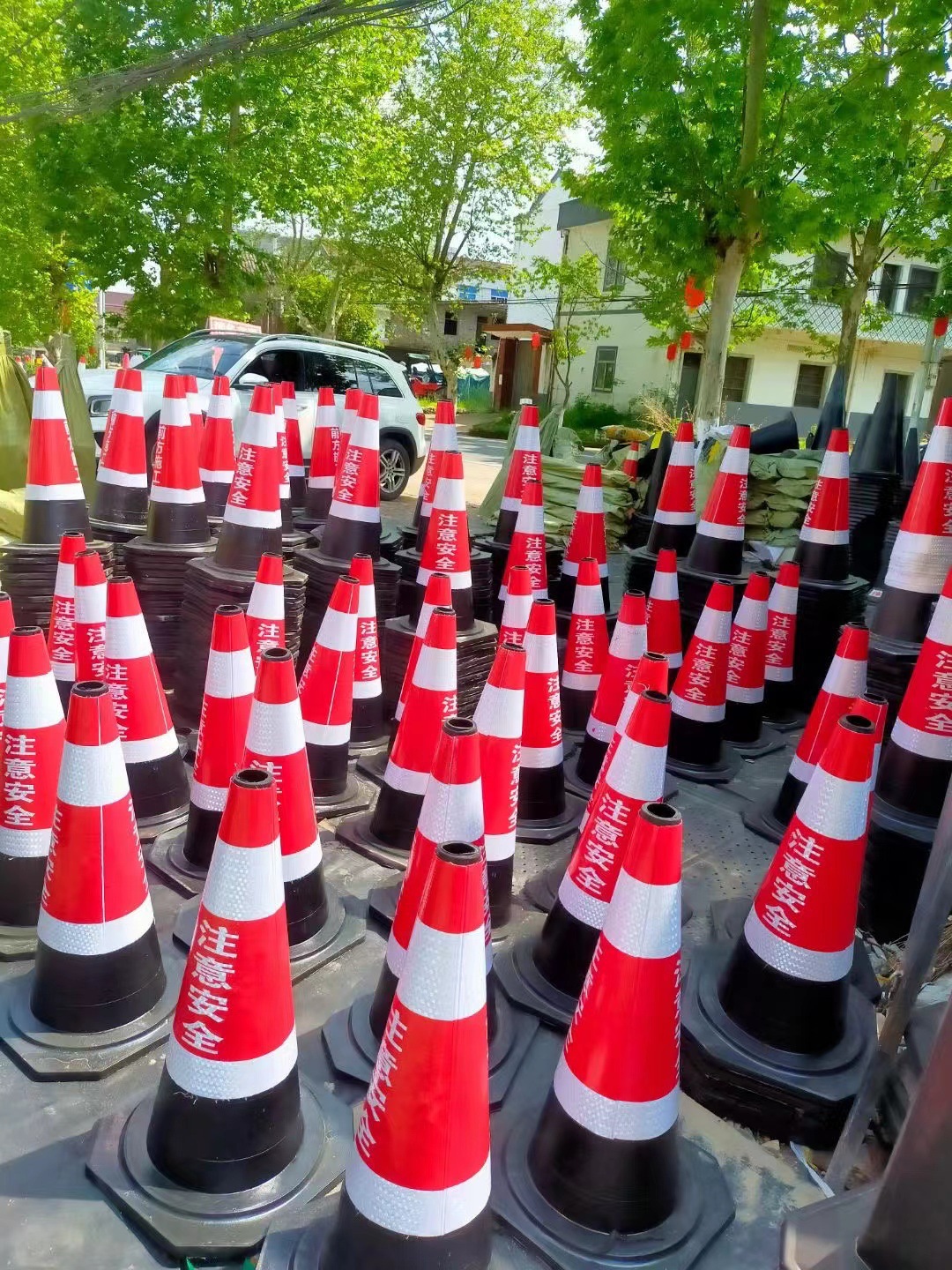 橡胶路锥反光锥禁止停详情图03