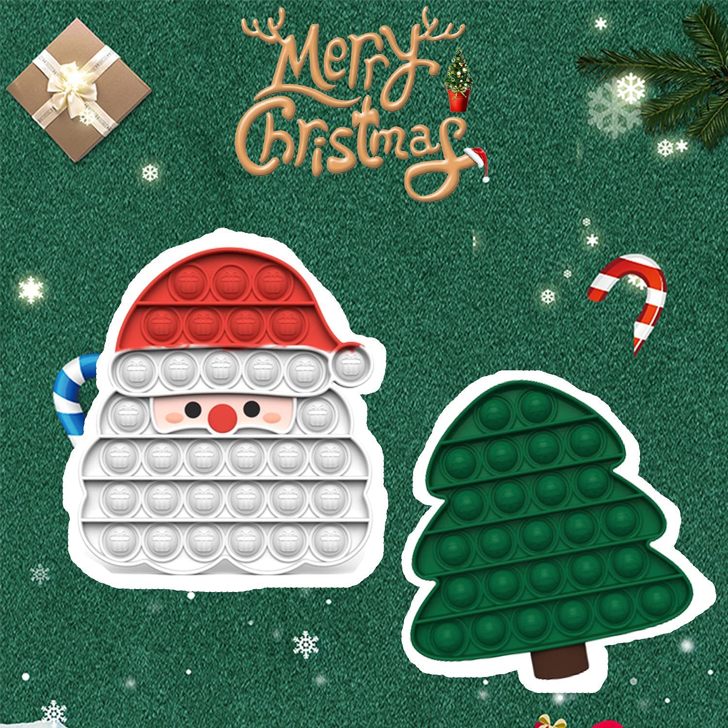 Cute Style Children Unisex Cartoon Santa Claus Dinosaur Silica Gel Fidget Toys