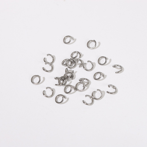 304 stainless steel open ring single ring water-plated gold-plated hand-connected hanging ring jump ring multi-specification diy jewelry accessories