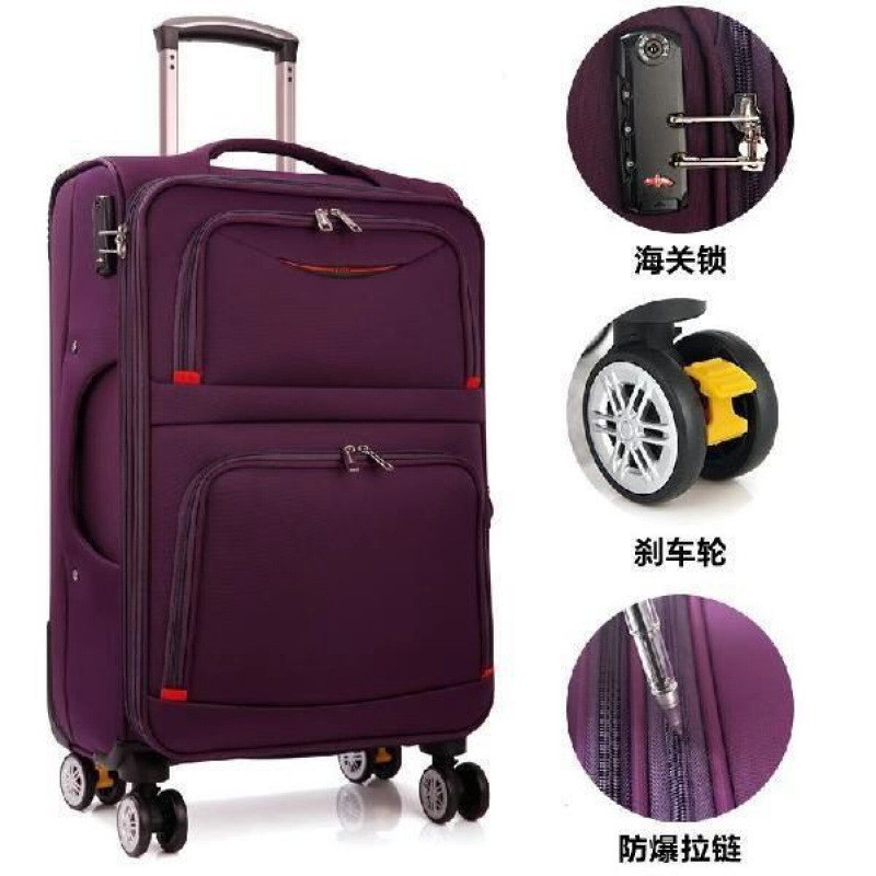 Oxford maleta de tela universal rueda caja de viaje para estudiantes de sexo masculino y femenino caja de cifrado caja de tela pulgada pulgada
