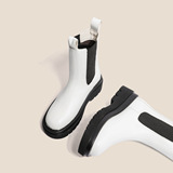 Martens, демисезонные флисовые челси в английском стиле, короткие сапоги, в британском стиле