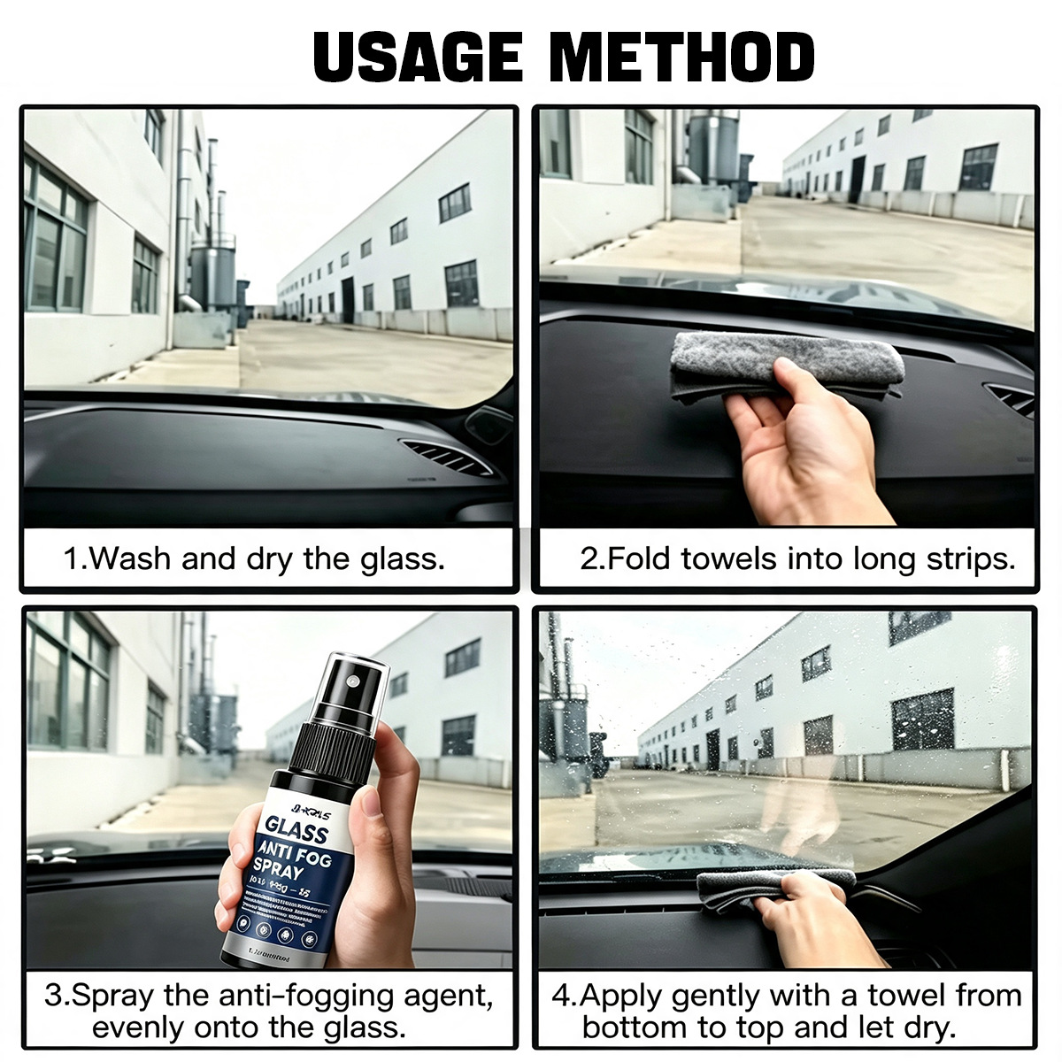 YT305 Automotive Glass Anti-Fog Rearview Mirror Window Glass Anti-Fog Anti-Rain Hydrophobic Coating Agent for Cross-Border Supply