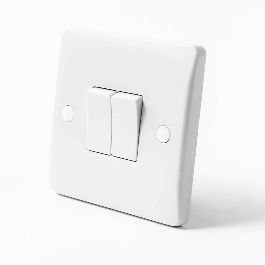 英标英式阿联酋阿曼塞浦路斯伊拉克开关 2 GANG 1 WAY 10A SWITCH