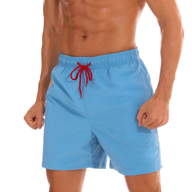 2024 new men's casual shorts solid color simple triangle lined waterproof beach pants shorts men's wholesale 2024 new men's casual shorts solid color simple triangle lined waterproof beach pants shorts men's wholesale