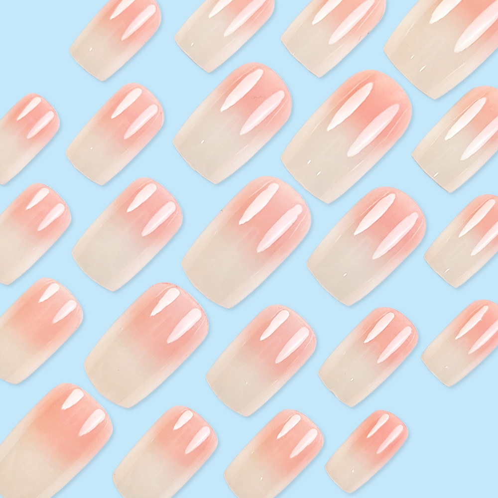 24 piezas de parche de uñas terminadas, venta en caliente transfronteriza, color blanco, color blanco, desgaste de uñas simple, elegante y suave. image 5