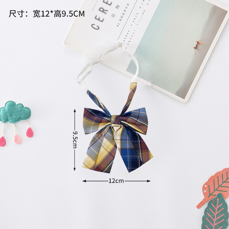 [Liquidación] Jk corbata pequeña, estilo universitario femenino, camisa de uniforme japonés a cuadros, pajarita, actuación de estudiante