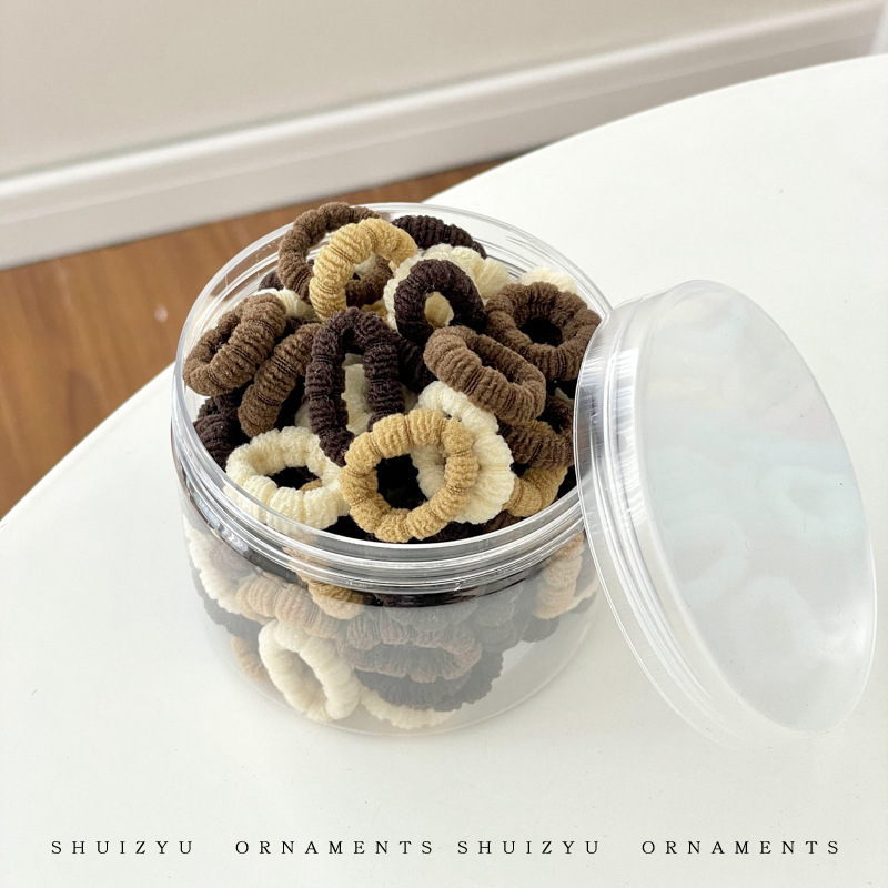 Banda de pelo de pulgar corbata cuerda de pelo hembra niños no lastiman pelo banda de goma pequeña banda de goma elástica alta cuerda de pelo del bebé accesorios para el cabello