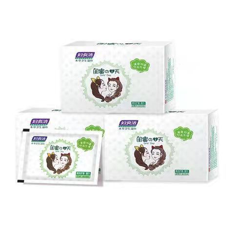 妇炎洁亲爱的闺蜜本草卫生湿巾 28片/盒