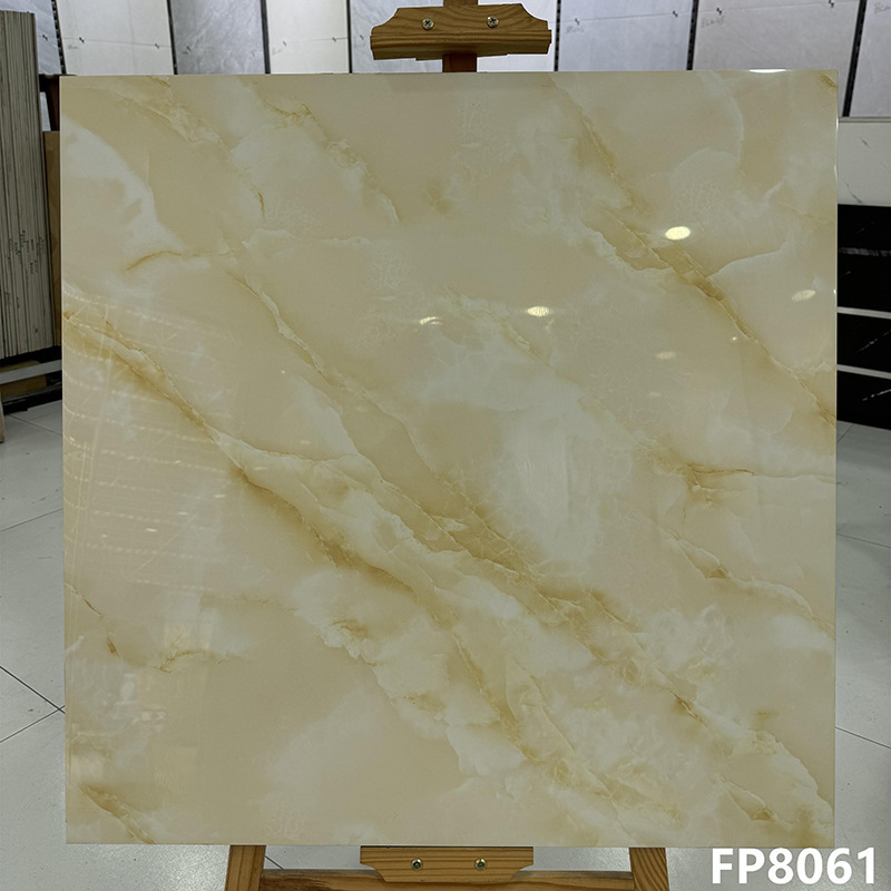 金糸ベージュ/ソフィテルゴールド/玉石タイル800x800暖かい黄色の客間耐摩耗性滑り止めタイル|undefined