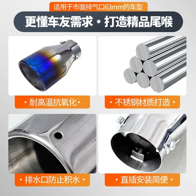 crown car stainless steel tail — Car muffler