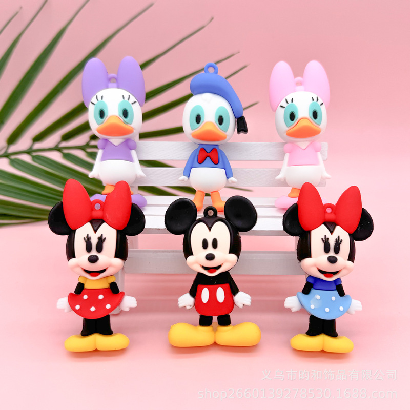 Creative Cartoon Mickey Minnie Doll Keychain Pendant Accessories Couple Bag Car Keychain Accessories Gift Creative Cartoon Mickey Minnie Doll Keychain Pendant Accessories Couple Bag Car Keychain Accessories Gift