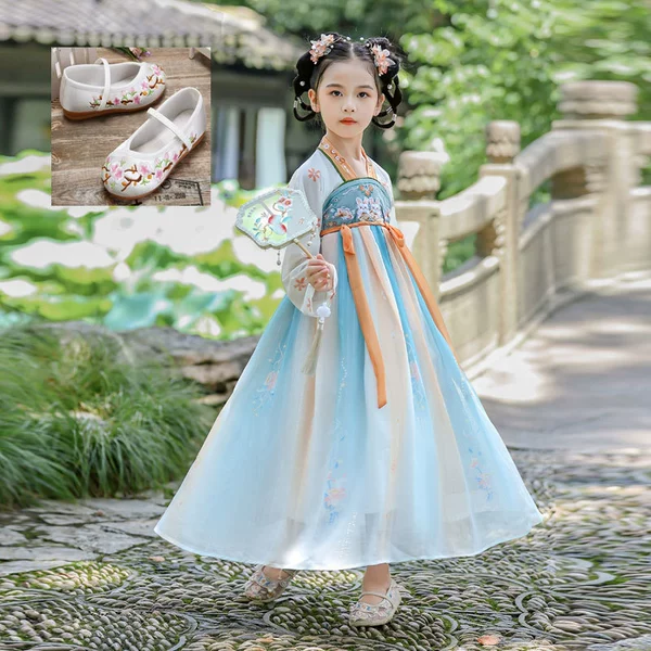 Jade Rabbit Chengxiang long-sleeved dress without ribbon + shoes