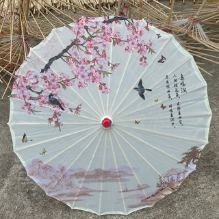 古风油纸伞复古印花伞素色汉服古装拍照摄影工艺油纸伞厂家批发