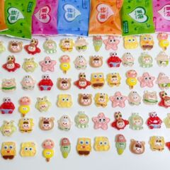 インターネット有名人漫画発光スポンジスターサプライズおもちゃブラインドバッグかわいい樹脂小物アクセサリー人形子供のギフト