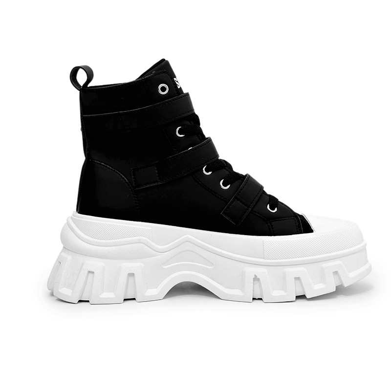 Herrenschuhe Martin Stiefel Herrenstiefel Motorradstiefel dicke Sohle Gürtelschnalle Lederoberfläche Trend neue Stiefel große Schuhe Stiefel_voghion.com