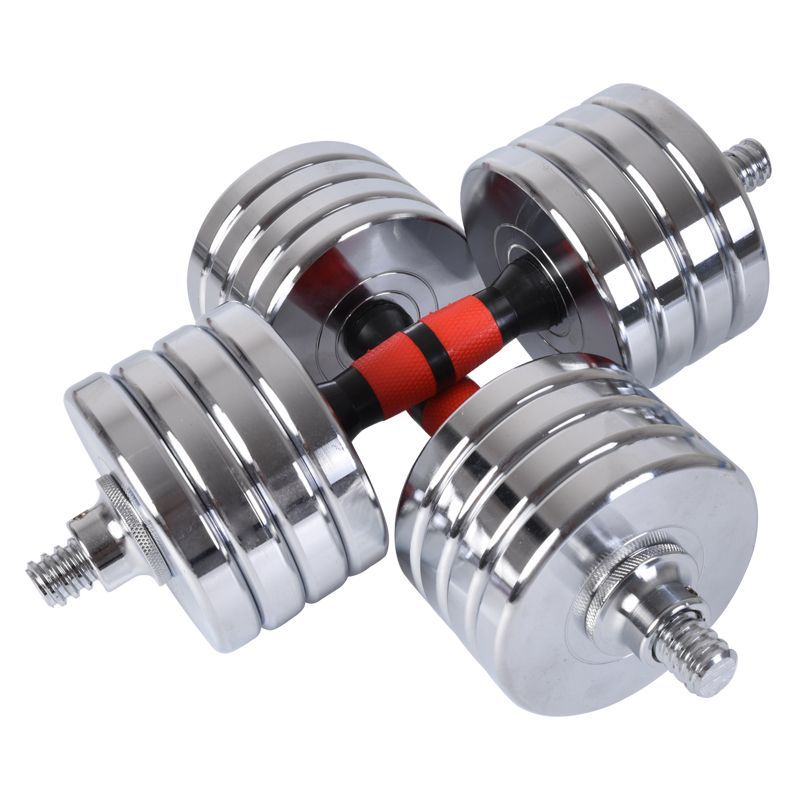 Pure Steel Dumbbells Men's Fitness Home Equipment Adjustable Weight Beginners Sub-Bell Barbell Set Pair