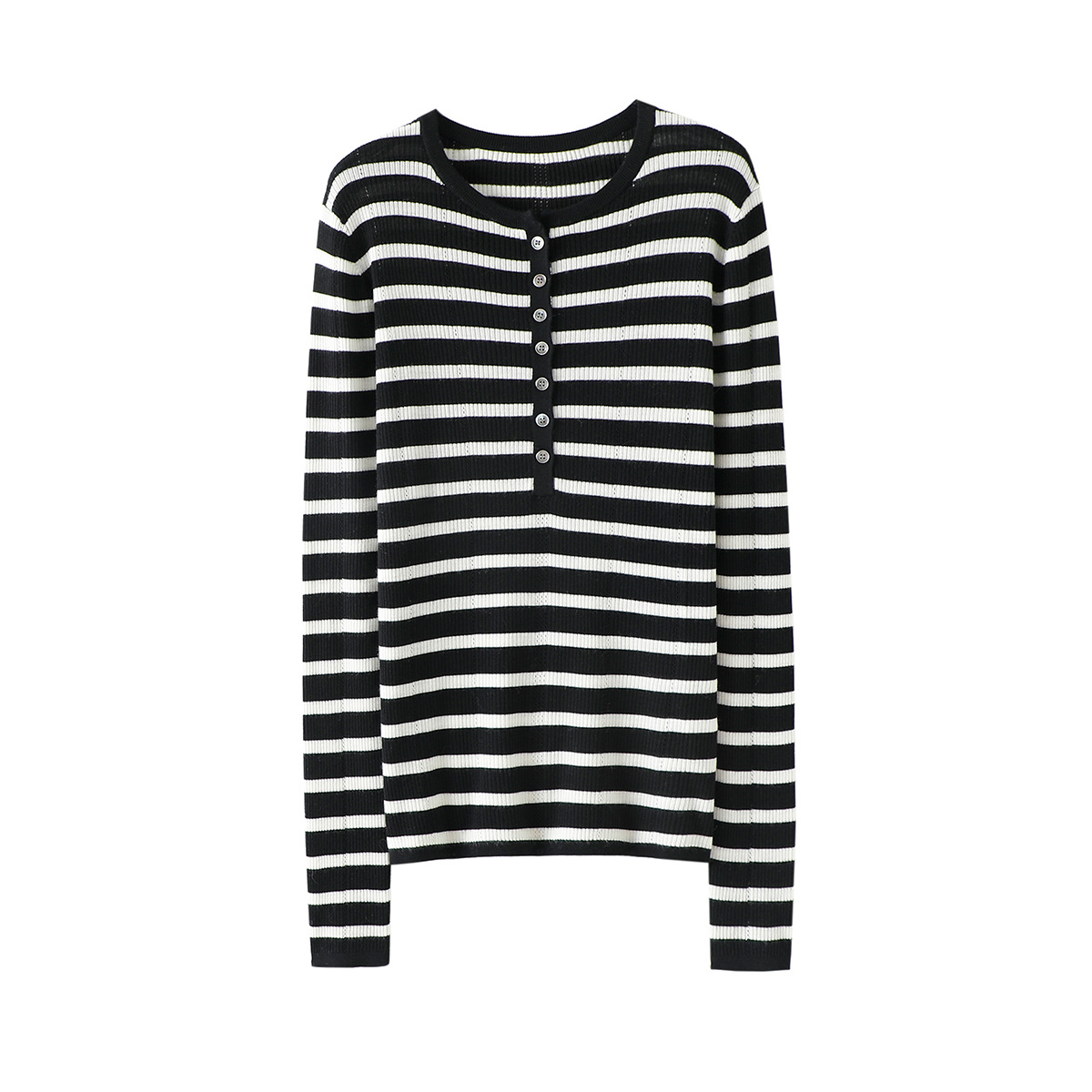 品荣 Woolen fitted knitted sweater