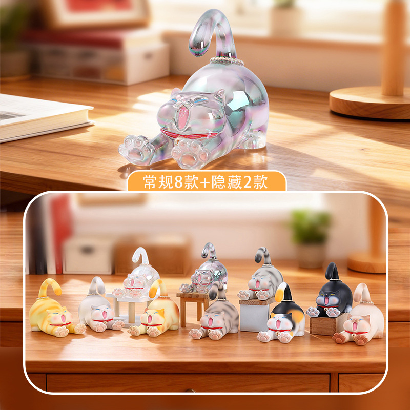 新型のパンダの楽悠悠の漫画のブラインドの箱のデスクトップの装飾の小さい置物の2次元の贈り物のメーカーの直接販売のおもちゃ