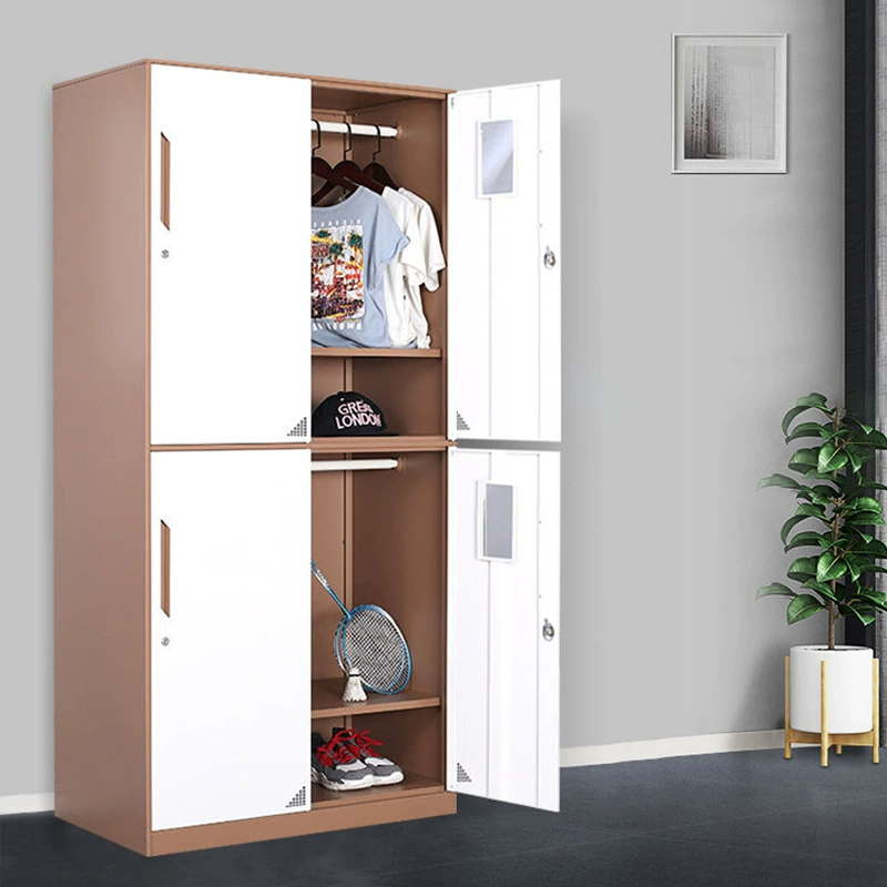 Гардеробный шкаф стальной шкаф Гардеробный шкафчик чугуна с замком для общежития