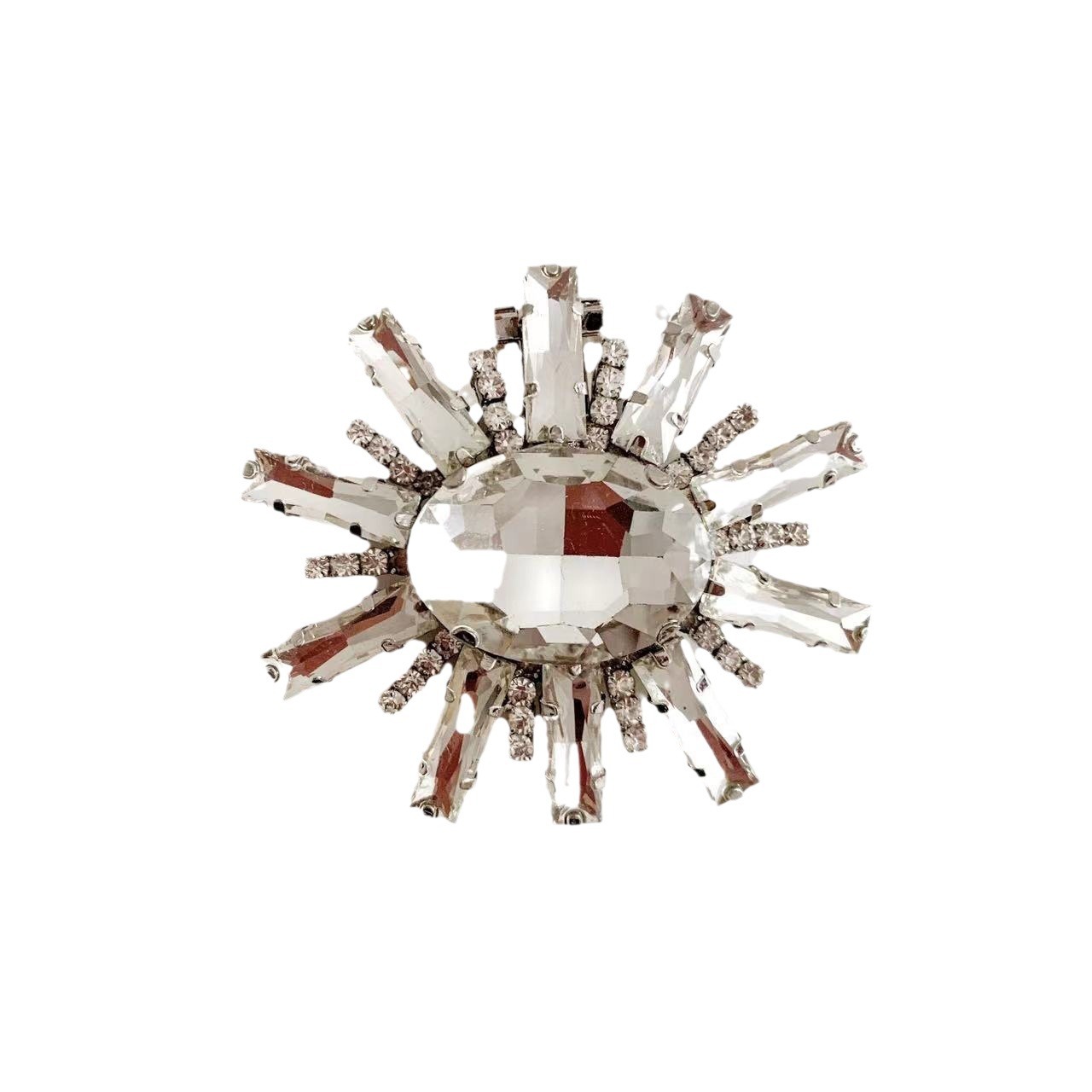 Sandalias extraíbles tacones altos accesorios aleación rhinestone zapatos flor zapato hebilla accesorios superior versátil toe decoraciones