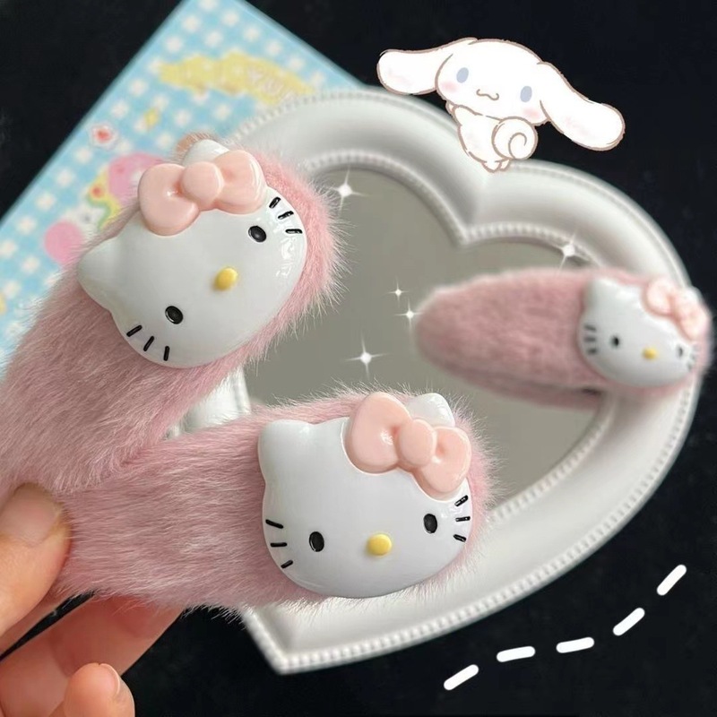 秋冬のぬいぐるみkt猫のヘアピン|undefined