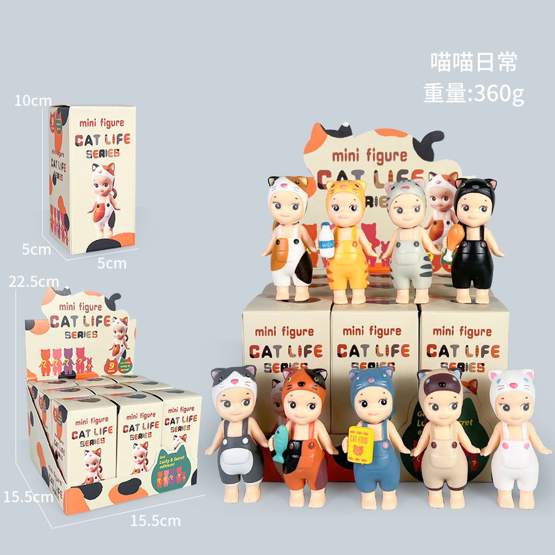 单个装新品跨境盲盒单个装趴趴天使装饰公仔手办手机贴贴现货|undefined