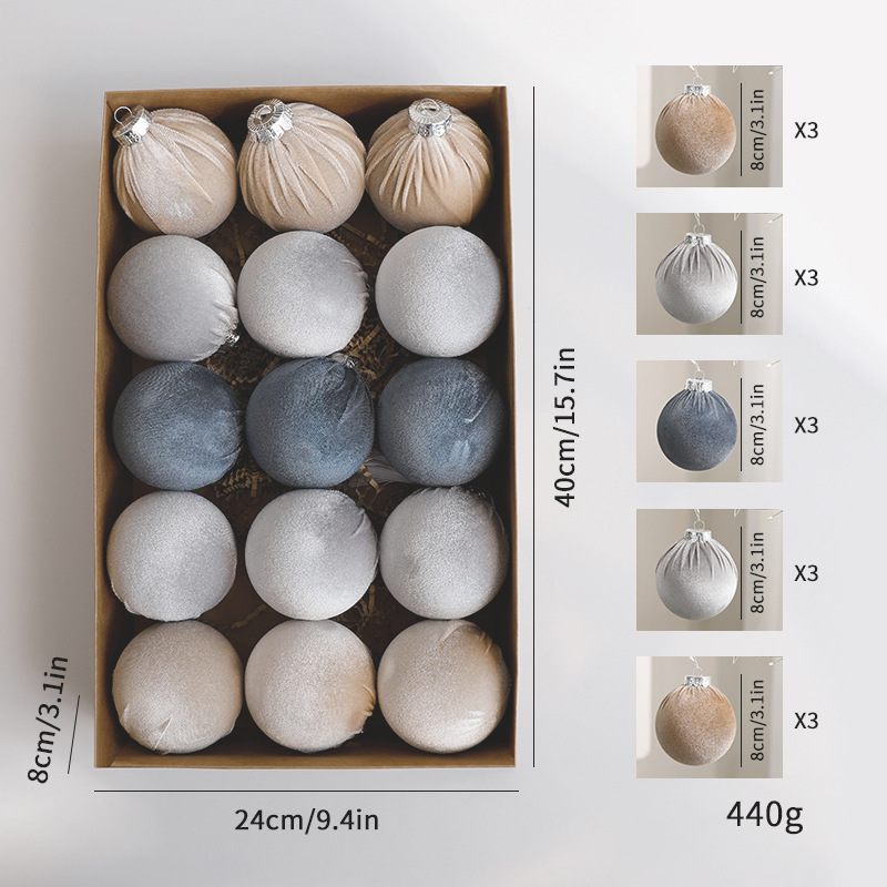 2025 nueva bola de Navidad hecha a mano bola de floquete colgante de Navidad colgante de árbol de Navidad floquete bola de Navidad bola especial