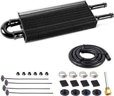 Cross-border special for automobile modification car radiator - 2-rows-of-black-condensation-tubes