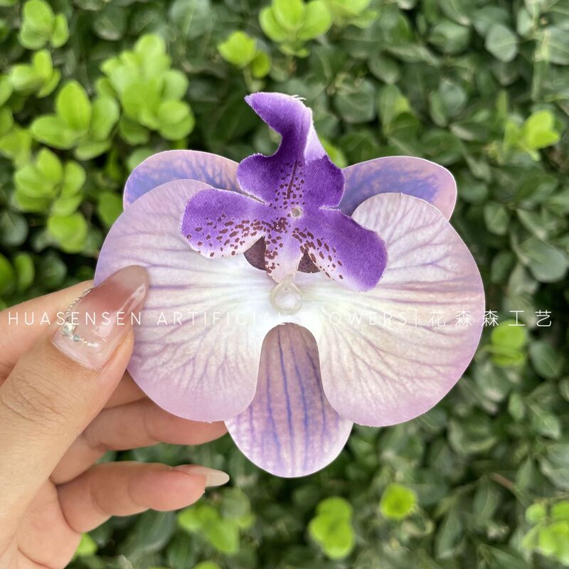 3Dプリントフィルム胡蝶蘭シミュレーション単輪花頭手作り結婚お土産喜糖箱装飾diy靴花|undefined