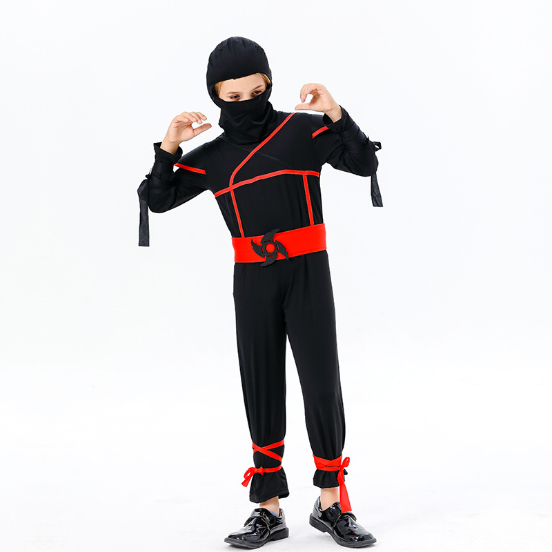 Traje de Halloween Cosplay anime traje de los niños ninja Samurai traje ninja noche ropa de viaje traje