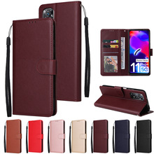 适用红米note11pro手机壳三卡相框超薄翻盖手机皮套 note11保护套