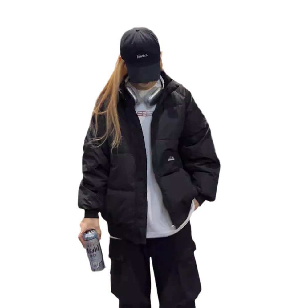 Comercio exterior ropa de algodón corta de mujer Corea del Sur Dongdamen nuevo temperamento de moda ropa de algodón de algodón de cuello vertical chaqueta image 6