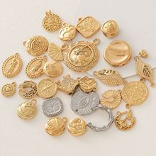 ����ֶ�18K�𼸺���Բ�λ���õ�廨Բ�Ƶ�׹DIY����������Ʒ���
