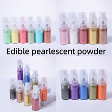 Edible gold powder蛋糕装饰珠光粉喷粉5g瓶装金粉翻糖马卡龙闪粉