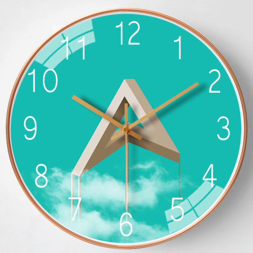 8-inch 20cm Nordic Modern Creative Clock Wall Clock Home Living Room Bedroom Silent Quartz Clock