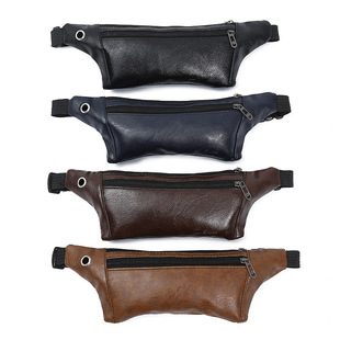 2021 Ultra-thin PU Waist Bag Men's Belly Mobile Phone Waist Bag Multifunctional Outdoor Sports Running Waist Bag Coin Purse