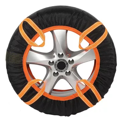 Tire snow chain — socks wear-resistant polyester mesh cloth